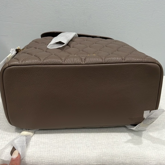 Vera Bradley Quilted Amy Backpack Black Genuine Leather - Picture 14 of 14